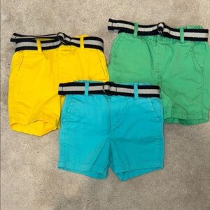 The Children's Place Yellow and Green Casual Shorts